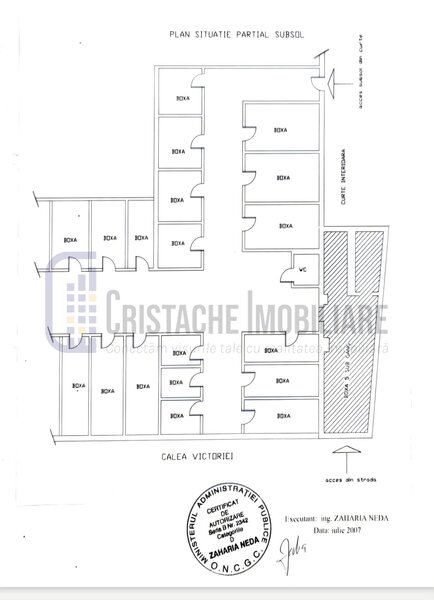 Calea Victoriei, spatiu comercial parter, subsol, total 69 mp,