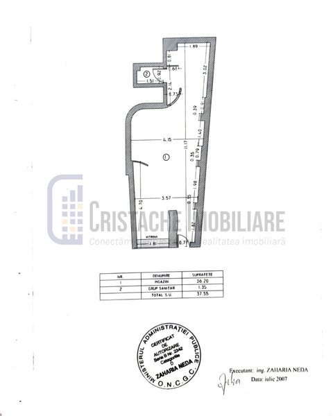 Calea Victoriei, spatiu comercial parter, subsol, total 69 mp,